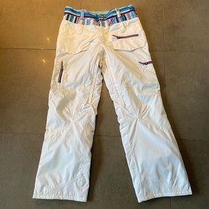 White Firefly ski pants